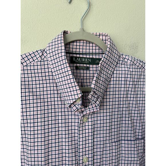 Lauren Ralph Lauren Mens Dress Shirt Classic Fit Non Iron Checked Button Down - Picture 4 of 10